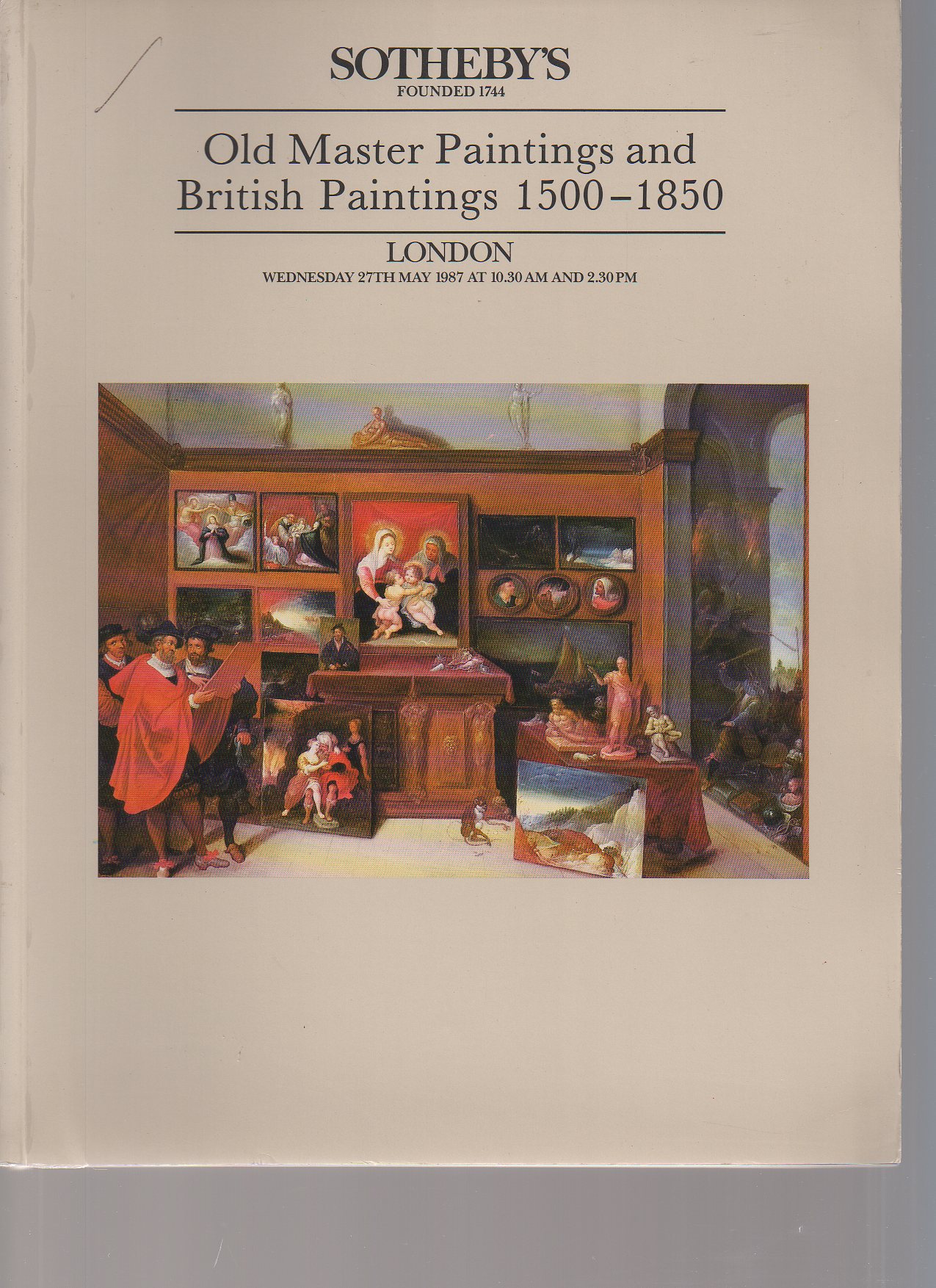 Sothebys 1987 Old Master & British Paintings 1500-1850