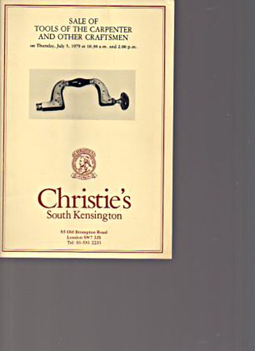 Christies July 1979 Tools of the Carpenter & other Craftsmen