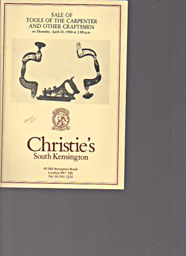 Christies April 1980 Tools of the Carpenter & other Craftsmen