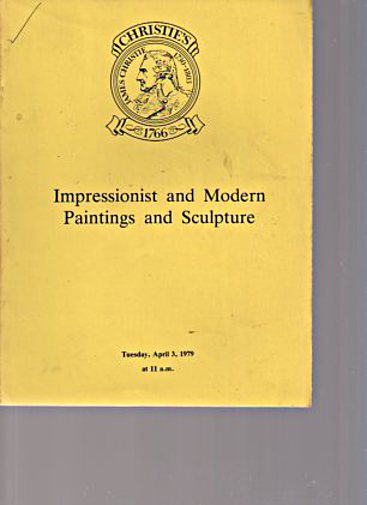 Christies April 1979 Impressionist & Modern Watercolours, Drawings