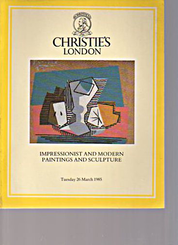 Christies March 1985 Impressionist & Modern Paintings and Sculpture
