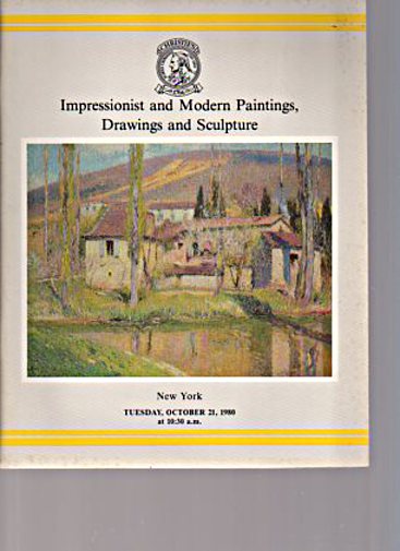 Christies October 1980 Impressionist & Modern Paintings, Drawings