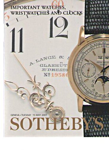 Sothebys 2001 Important Watches, Wristwatches Clocks (Digital Only)