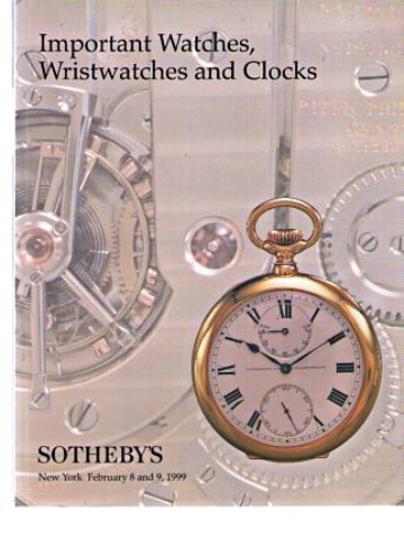 Sothebys 1999 Important Watches, Wristwatches & Clocks