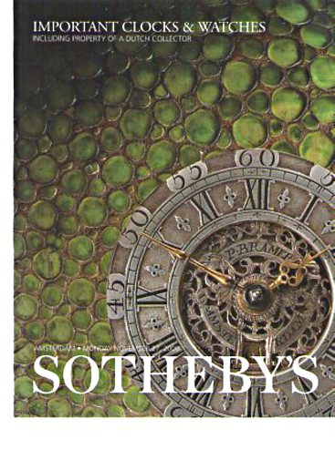 Sothebys 2000 Important Clocks & Watches