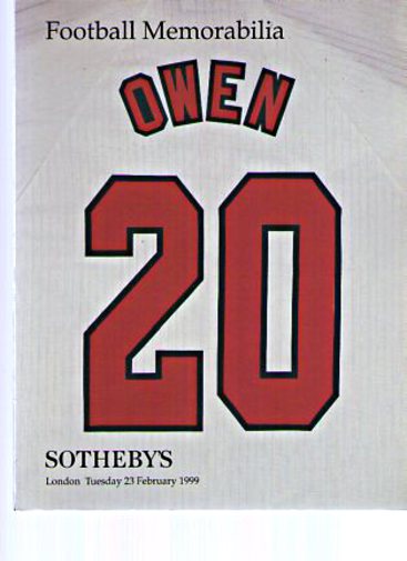 Sothebys February 1999 Football Memorabilia