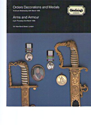 Glendinings March 1996 Orders, Medals, Arms & Armour - Click Image to Close