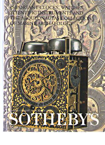 Sothebys 2000 Clocks Watches Science & Marine Archaeology