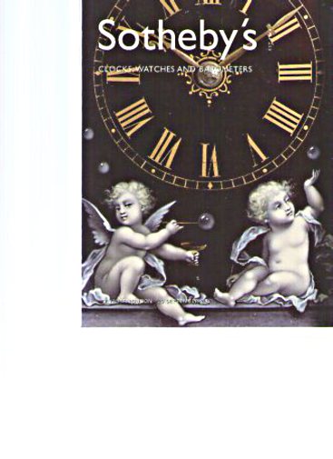 Sothebys 2001 Clocks, Watches & Barometers
