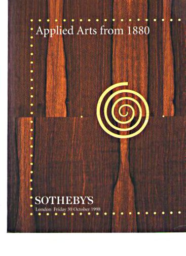 Sothebys 1998 Applied Arts from 1880