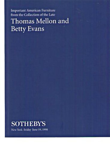 Sothebys 1998 Mellon & Evans Important Coll American Furniture