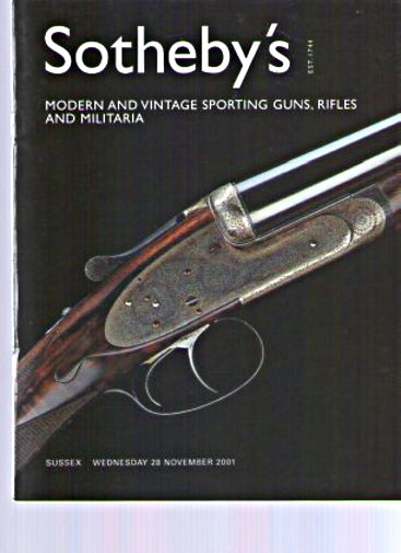 Sothebys 2001 Modern & Vintage Sporting Guns, Rifles, Militaria