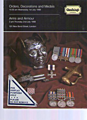Glendinings 1998 Orders, Decorations, Medals, Arms & Armour