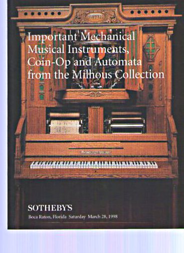 Sothebys 1998 Milhous Collection Mechanical Music, Automata