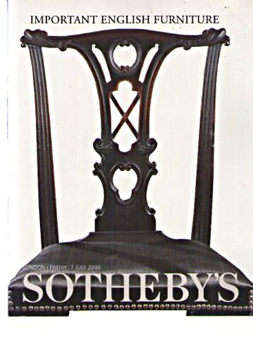 Sothebys July 2000 Important English Furniture