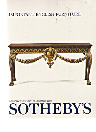 Sothebys 2000 Important English Furniture