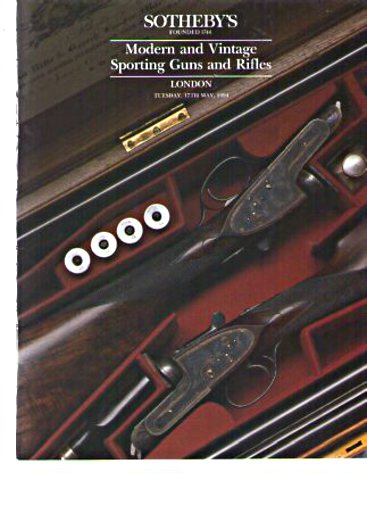 Sothebys May 1994 Modern and Vintage Sporting Guns and Rifles