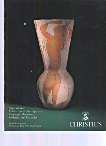 Christies 1993 Impressionist, Modern Paintings Ceramics - Click Image to Close