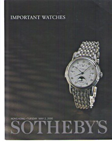 Sothebys May 2000 Important Watches
