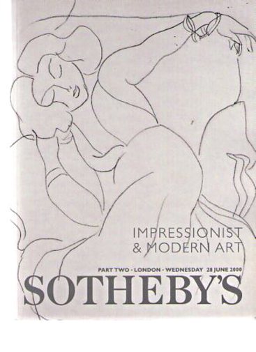 Sothebys June 2000 Impressionist & Modern Art