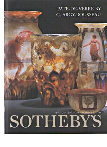 Sothebys 2000 Pate-de Verre by G Argy-Rousseau