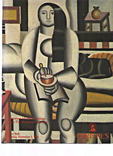 Christies November 1991 Important Modern Paintings from The Tremaine Collection