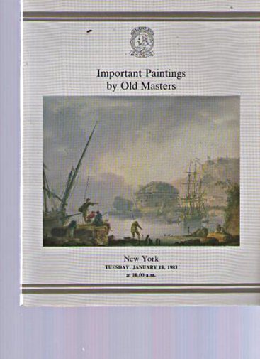 Christies 1983 Important Paintings by Old Masters