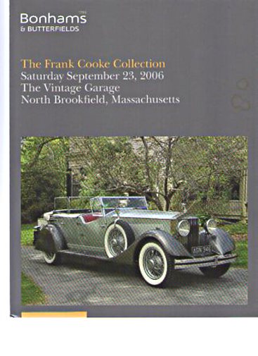 Bonhams 2006 Frank Cooke Collection The Vintage Garage