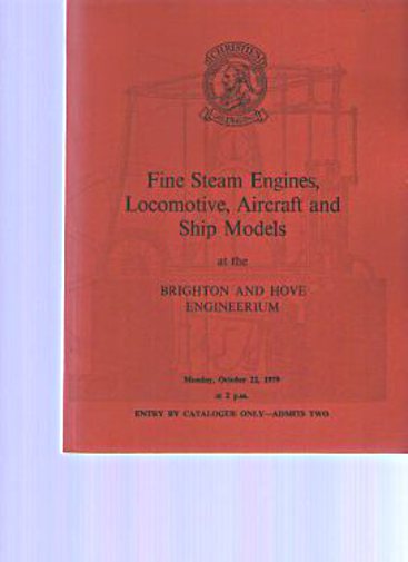 Christies 1979 Steam Engines, Locomotive, Aircraft, Ship Models - Click Image to Close