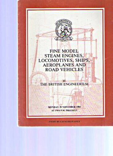 Christies 1982 Steam Engines, Locomotives, Ships, Aeroplanes