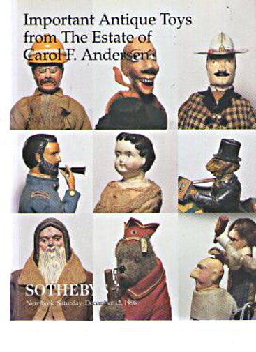 Sothebys 1998 Andersen Collection of Important Antique Toys - Click Image to Close