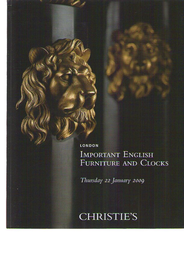 Christies 2009 Important English Furniture & Clocks