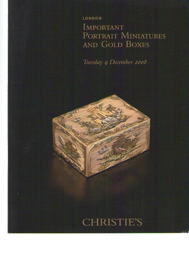 Christies 2008 Important Portrait Miniatures Gold Boxes