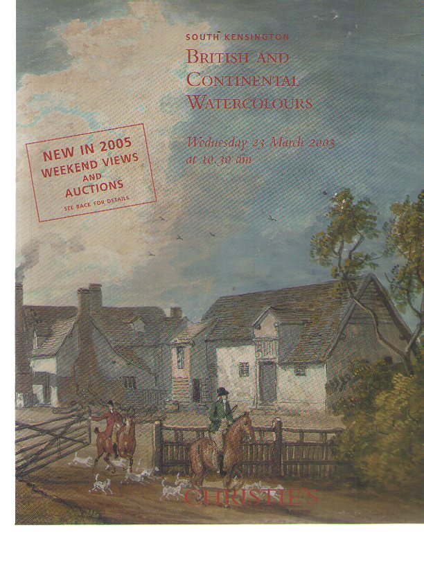 Christies March 2005 British & Continental Watercolours (Digital only)