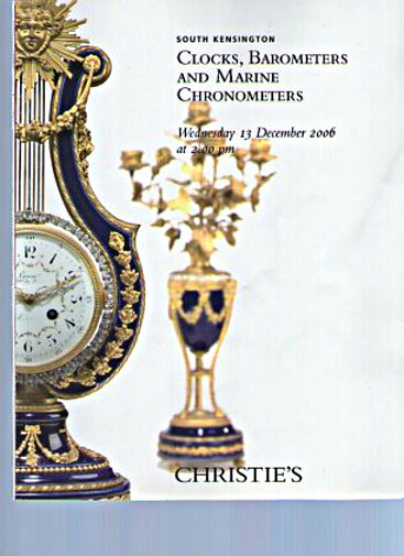 Christies 2006 Clocks, Barometers, Marine Chronometers
