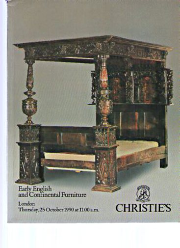 Christies October 1990 Early (Oak) English and Continental Furniture - Click Image to Close