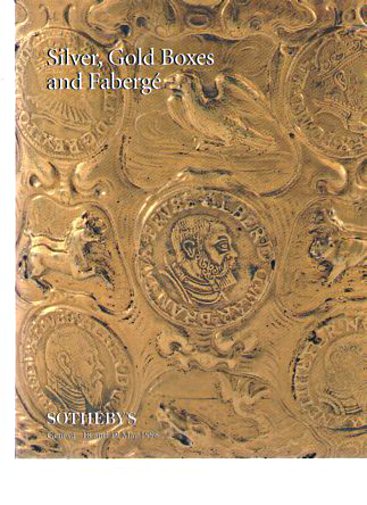 Sothebys May 1998 Silver, Gold Boxes and Faberge