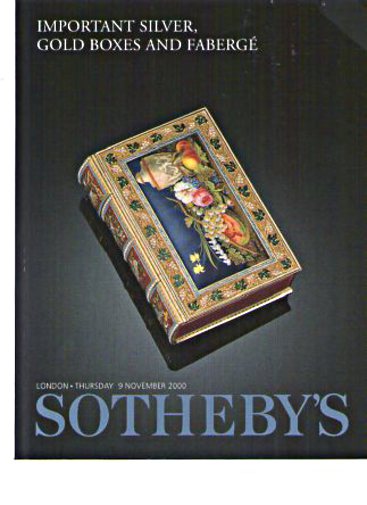 Sothebys 2000 Important Silver, Gold Boxes & Faberge
