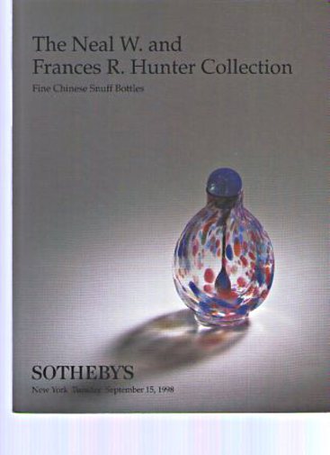 Sothebys Sep 1998 Hunter Collection Chinese Snuff Bottles (Digital only)
