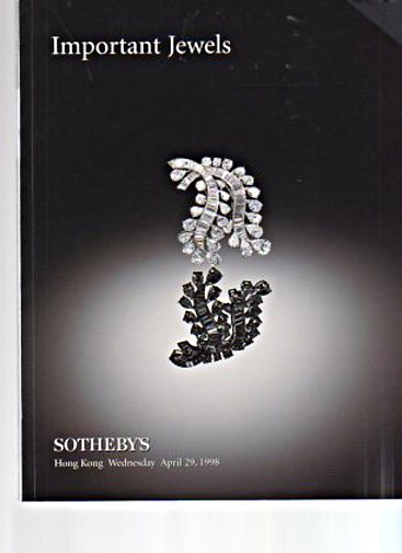 Sothebys Hong Kong 1998 Important Jewels
