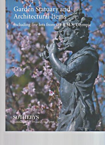 Sothebys 1998 Garden Statuary, Architectural Items - Click Image to Close