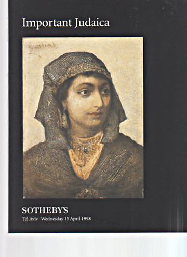 Sothebys 1998 Important Judaica - Click Image to Close