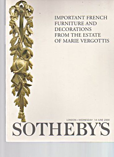 Sothebys 2000 Vergottis Collection of French Furniture
