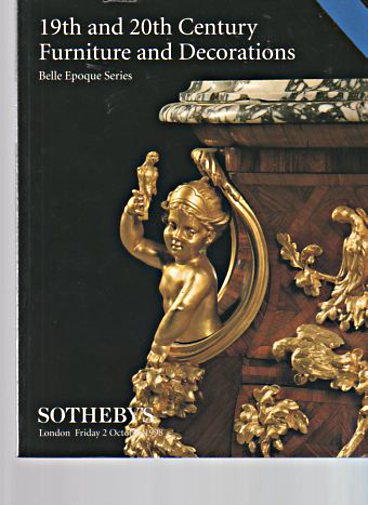 Sothebys October 1998 Belle Epoque Furniture & Decorations