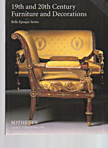 Sothebys 1998 Belle Epoque Furniture & Decorations