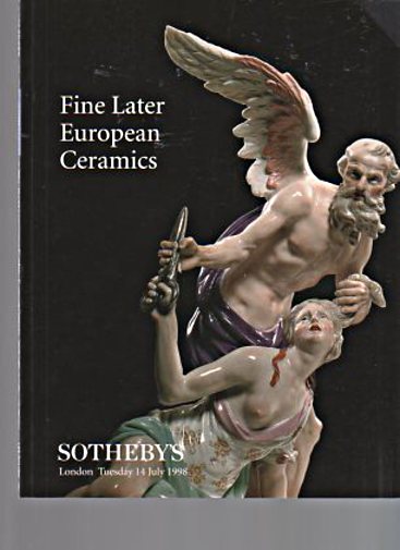 Sothebys 1998 Fine Later European Ceramics