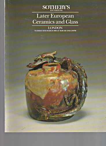Sothebys 1988 Later European Ceramics and Glass