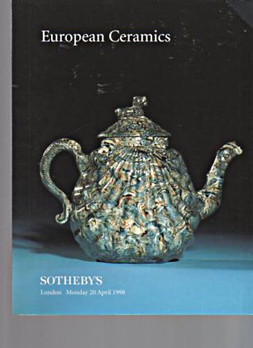 Sothebys April 1998 European Ceramics