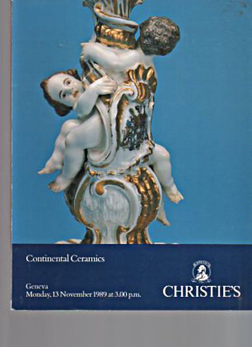 Christies November 1989 Continental Ceramics