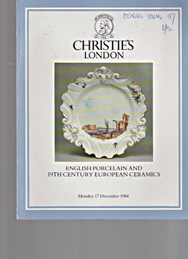 Christies 1984 English Porcelain & 19th C European Ceramics